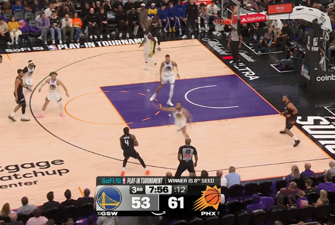 太阳力克勇士锁定第八晋级季后赛 库里带伤作战