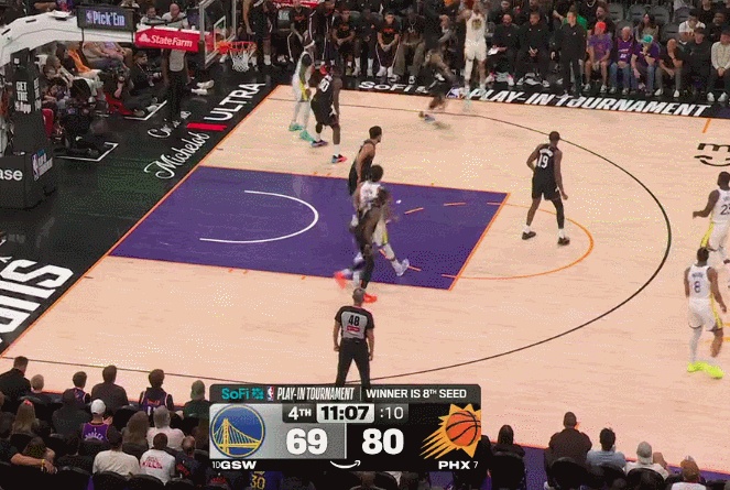 太阳力克勇士锁定第八晋级季后赛 库里带伤作战